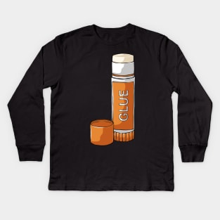 Glue Stick Crafts Crafting Kids Long Sleeve T-Shirt